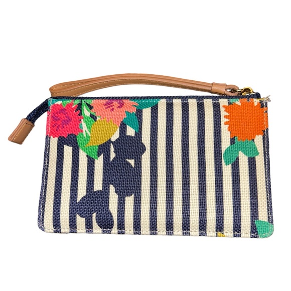 Spartina 449 Navy Stripe 28 Shelter Cove Emmy Wristlet NWOT - Picture 3 of 4